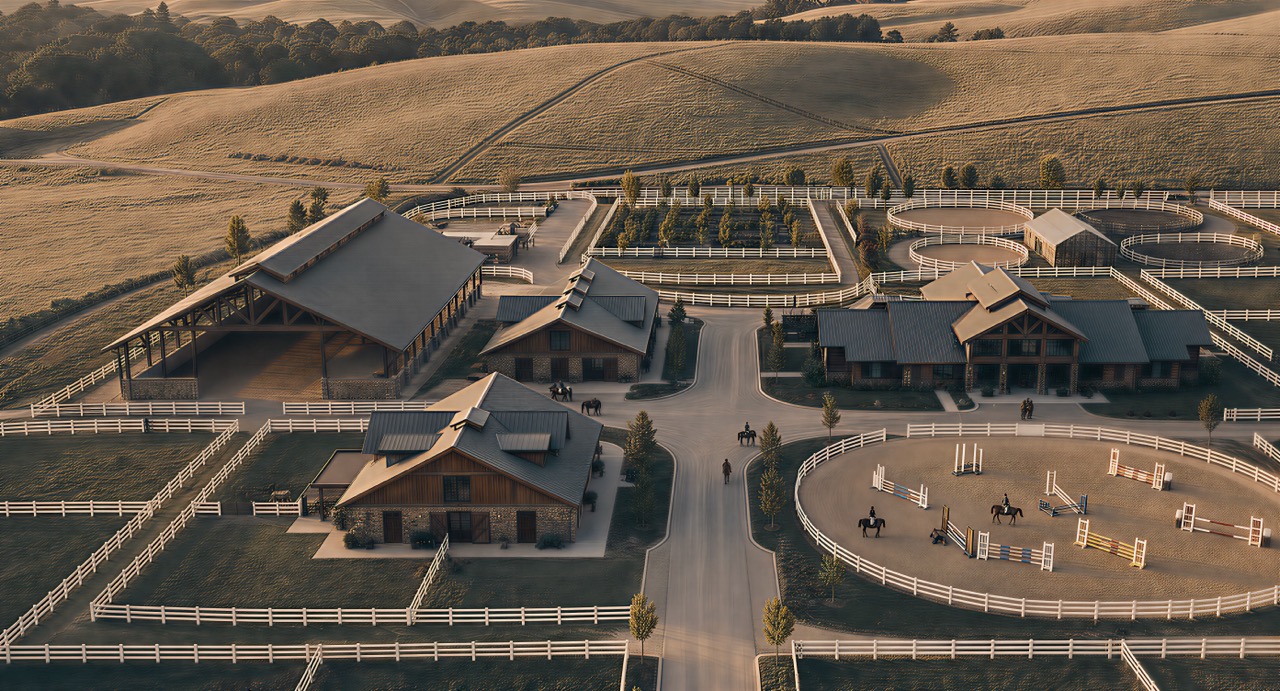 Aerial campus photo